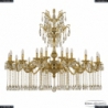 71107/21/500/XL/A GW Подвесная люстра под бронзу из латуни Bohemia Ivele Crystal