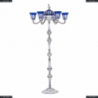 72009TP/6/175 NW P2 U Clear-Blue/H-1H FL3S Торшер под бронзу из латуни Bohemia Ivele Crystal