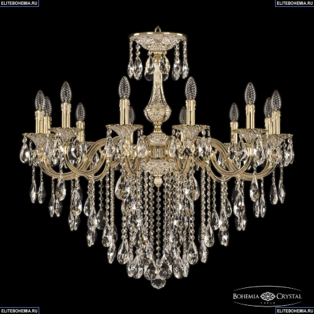 72101/12/300 B GW Подвесная люстра под бронзу из латуни Bohemia Ivele Crystal