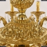 72102/16/360 A G Подвесная люстра под бронзу из латуни Bohemia Ivele Crystal