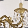 73101/8/210 A FP Подвесная люстра под бронзу из латуни Bohemia Ivele Crystal