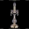 1400L/1-27/G/Drops Хрустальная настольная лампа Bohemia Ivele Crystal