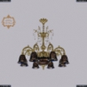 31.14.8.KR175SP.250IT.G.Sp.Amber.Blue.1B Люстра Bohemia Art Classic