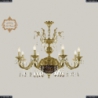 31.29.8.CK250SP.250GL.G.Sp.Amber.Blue.1A Люстра Bohemia Art Classic