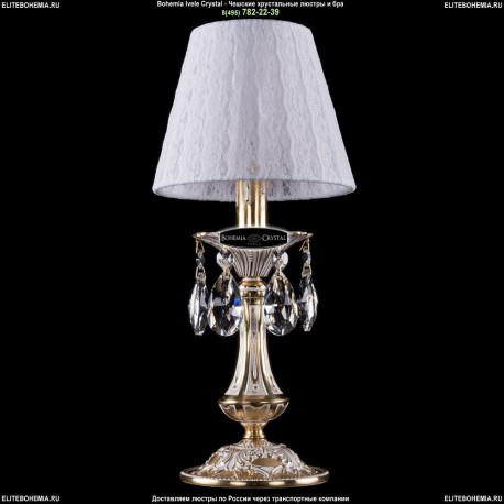 1702L/1-30/GW/SH13 Хрустальная настольная лампа Bohemia Ivele Crystal