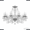1605/10/300 Ni Люстра Bohemia Ivele Crystal