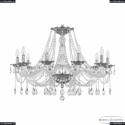 1607/10/300 Ni Люстра Bohemia Ivele Crystal