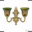 7214B14/2/175 FP P2 U Amber-Green/H-1I Бра Bohemia Ivele Crystal