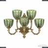 7214B16/3+2/210 FP P1 U Clear-Green/H-1H Бра Bohemia Ivele Crystal