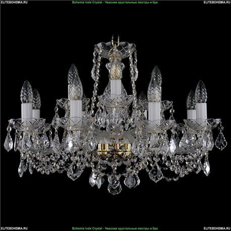 1413/8+4/220/L Bohemia Ivele Crystal, Чешская Подвесная люстра с хрустальным рожком