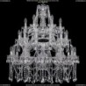 1413/12+12+6/300-90/3d/Ni Хрустальная подвесная люстра Bohemia Ivele Crystal