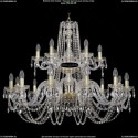 1402/12+6/360-80/2d/G Хрустальная подвесная люстра Bohemia Ivele Crystal