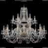 1402/12+6/360-80/2d/G Хрустальная подвесная люстра Bohemia Ivele Crystal