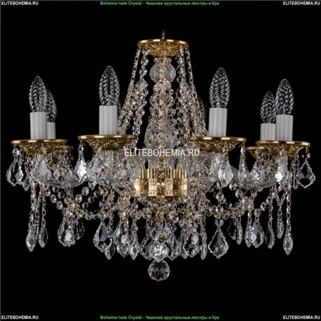 1613/8/200/G/Leafs Хрустальная подвесная люстра Bohemia Ivele Crystal (Богемия)