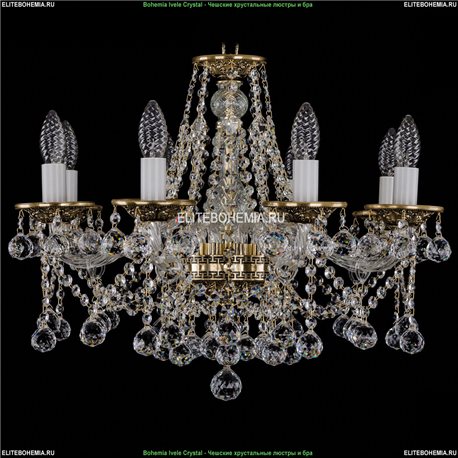 1613/8/200/GB/Balls Хрустальная подвесная люстра Bohemia Ivele Crystal