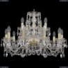 1402/10+5/240/G Хрустальная подвесная люстра Bohemia Ivele Crystal