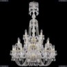 1402/16+8+4/300/XL-123/3D/G Хрустальная подвесная люстра Bohemia Ivele Crystal