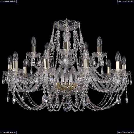 1406/10+5/300/G Хрустальная подвесная люстра Bohemia Ivele Crystal