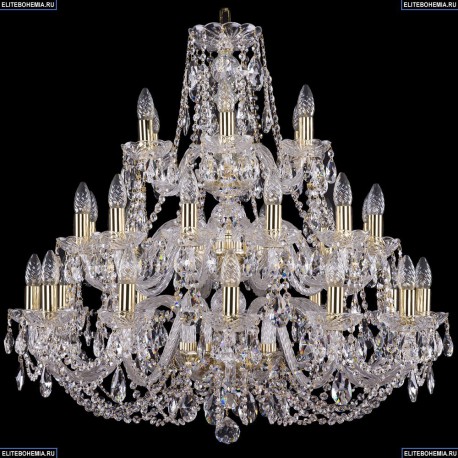 1406/12+12+6/300/3d/G Хрустальная большая люстра Bohemia Ivele Crystal