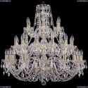 1406/12+12+6/300/3d/G Хрустальная большая люстра Bohemia Ivele Crystal