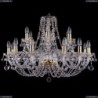 1406/12+6/300/G/Balls Хрустальная подвесная люстра Bohemia Ivele Crystal