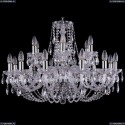 1406/12+6/300/Ni Хрустальная подвесная люстра Bohemia Ivele Crystal