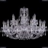 1406/12+6/300/Ni Хрустальная подвесная люстра Bohemia Ivele Crystal