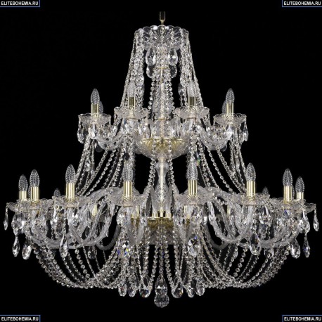 1406/16+8/400-110/2d/G Хрустальная подвесная люстра Bohemia Ivele Crystal