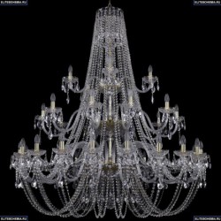 1406/20+10+5/530/3d/G Большая хрустальная подвесная люстра Bohemia Ivele Crystal