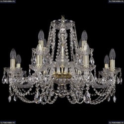 1406/8+4/240/G Хрустальная подвесная люстра Bohemia Ivele Crystal