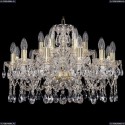 1413/12+6/220/G Хрустальная подвесная люстра Bohemia Ivele Crystal